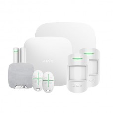 Ajax Kit 1 DD Hub 2 with Key Fobs (White)